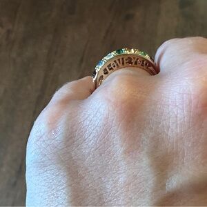 Gold Plated "I Love You" Ring | Size 8